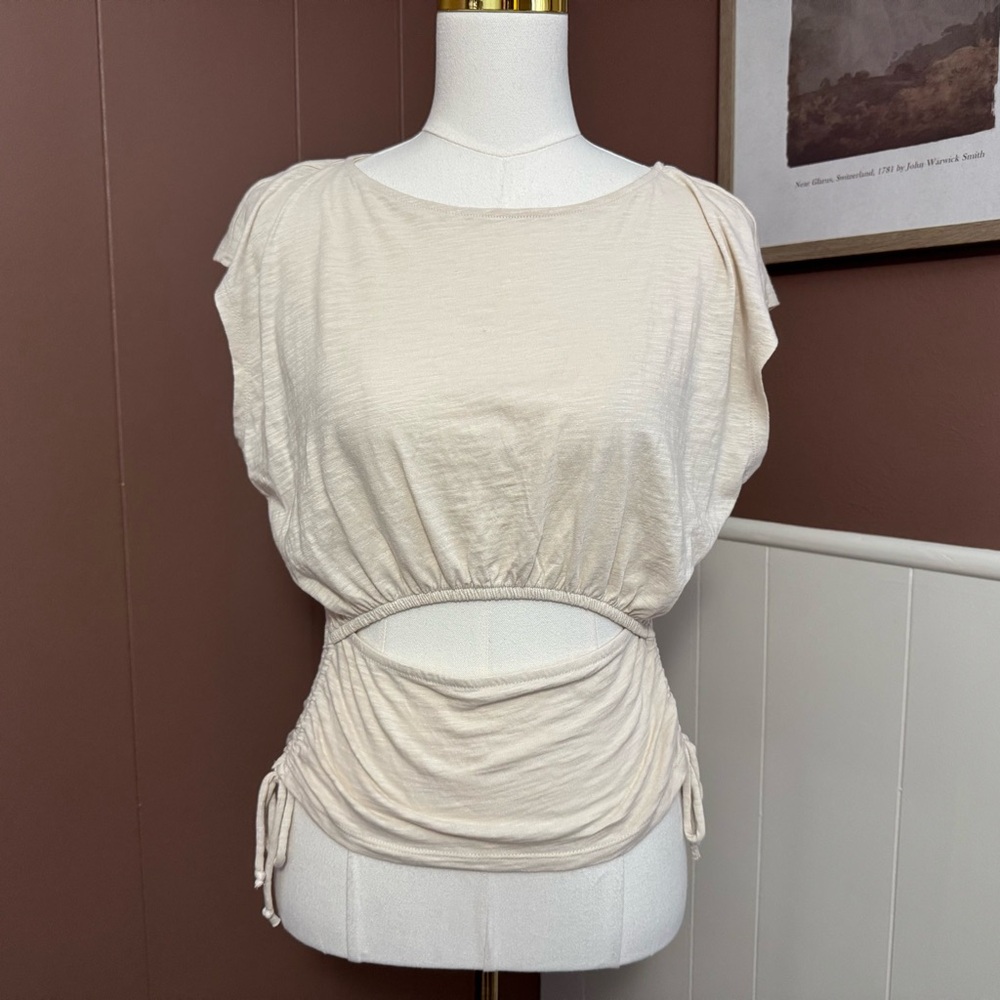 Express Women’s Cut Out Cotton Blend Tank NWT